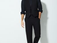 Рубашка с острым воротником, Черный