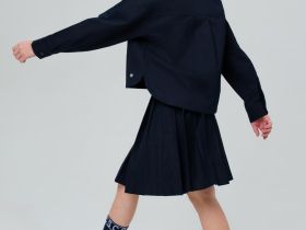 Комплект текстильный для девочек: рубашка, юбка