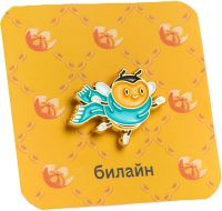 Значок «Пчела Базя с шарфом»
