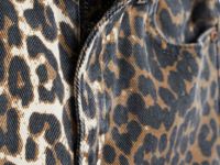 Широкие джинсы с леопардовым принтом для девочек, Мультицвет