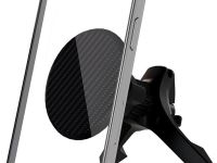 Автомобильный держатель VLP Carbon Mount Magsafe с беспроводной зарядкой черный