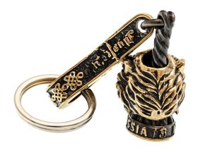 Брелок Тигр, бронза