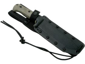 Нож с фиксированным клинком LionSteel M7B CVG, сталь Sleipner, рукоять Green canvas micarta