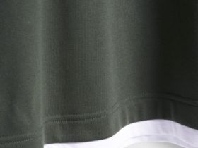 Свитшот с имитацией футболки, Зеленый