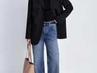 Однобортный жакет полуприлегающего силуэта