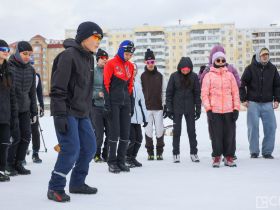 Никита Крюков и Александр Бессмертных провели мастер-класс по лыжным гонкам в Якутске