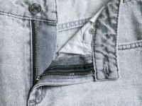 Широкие джинсы со средней посадкой, Серый