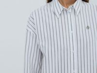 Свободная рубашка из хлопка Оксфорд, Зеленый