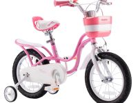Детский велосипед Royal Baby Little Swan 14, год 2022, цвет Розовый