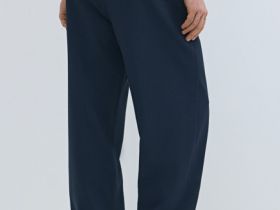 Широкие брюки на кулиске, Синий