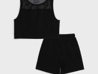 Комплект трикотажный для девочек: топ, шорты