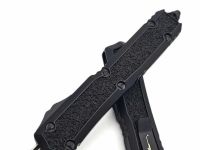 Автоматический нож Microtech Makora, сталь М390, рукоять алюминий, черный