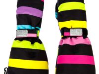 Варежки текстильные для девочек