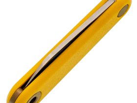 Складной нож Sanrenmu 325S-GY2, сталь 12C27, рукоять G10, желтый