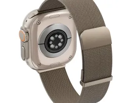 Ремешок WiWU MagFlex для Apple Watch 44/45/46/49mm миланская петля/сталь (WB302) (золотой)