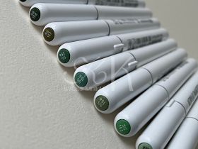 Набор маркеров акриловые Languo, 9 цветов, зеленые теплые оттенки