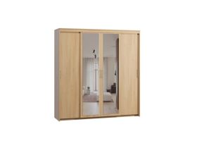Шкаф-купе Тебар 4-220x230 Дуб Барбера 2 зеркала