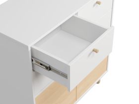 Тумба Дикинс 87x92 Береза/Белый