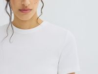 Футболка в рубчик, Белый