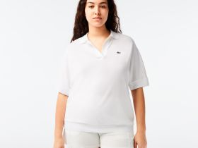Женское поло Lacoste свободного кроя