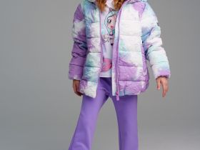 Куртка текстильная с полиуретановым покрытием для девочек