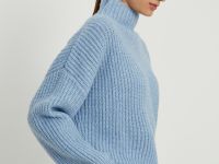 Джемпер силуэта трапеция с шерстью