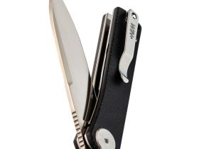 Складной нож Dr.Tech W3896MB, сталь D2, рукоять микарта, черный