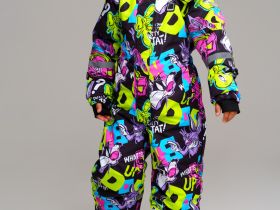 Комбинезон текстильный с полиуретановым покрытием для девочек