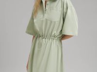Платье из тенселя с эластичным поясом