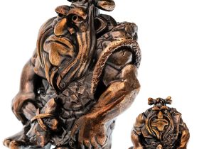 Бусина для темляка Неандерталец, бронза