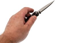 Складной нож Kansept Dako mirror DLC сталь S35VN, рукоять Ti/Purple Haze FatCarbon