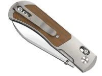 Складной нож Kizer Tycho, сталь S45VN, рукоять титан/дерево