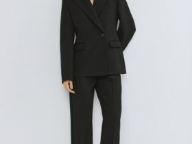 Приталенный жакет, Черный