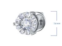 Пусеты из белого золота э4712пс04140800