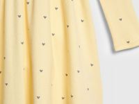 Трикотажное платье c принтом для девочек, Желтый