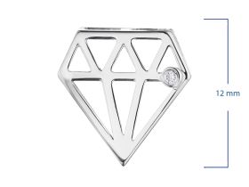 Подвеска из серебра с бриллиантом э0601пд07172100