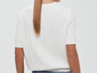 Джемпер из хлопка с коротким рукавом