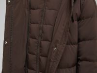 Длинный пуховик с натуральным пухом