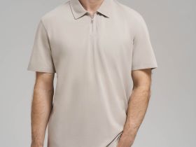 Поло прямого кроя из хлопка пике