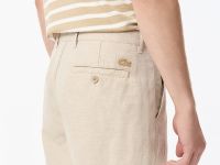 Мужские шорты Lacoste из смеси хлопка и льна