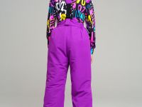 Брюки текстильные с полиуретановым покрытием для девочек