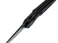 Автоматический складной нож со стропорезом Viking Nordway KA103-1, сталь D2, рукоять G10