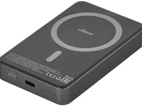 Внешний аккумулятор uBear Icon Magnetic, 10000mAh, Qi2 серый