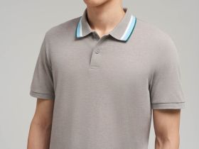 Поло облегающего кроя из хлопка пике