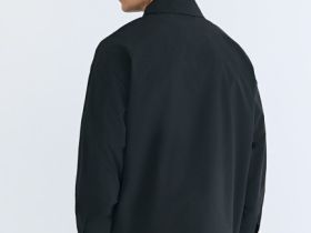 Куртка-рубашка на молнии, Черный