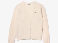 Женский шерстяной кардиган Lacoste с v-образным вырезом