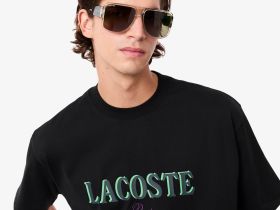 Мужская футболка Lacoste свободного кроя из органического хлопка