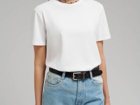 Футболка прямого кроя из джерси