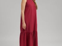 Сарафан А-силуэта из трикотажа со льном