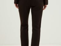 Брюки с шерстью на высокой посадке